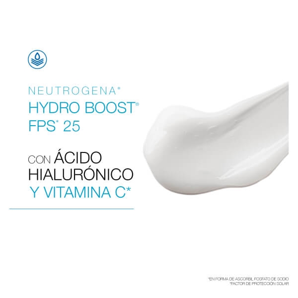 Crema Hidratante Facial en Gel Hydro Boost Ácido Hialurónico FPS25 - Fórmula